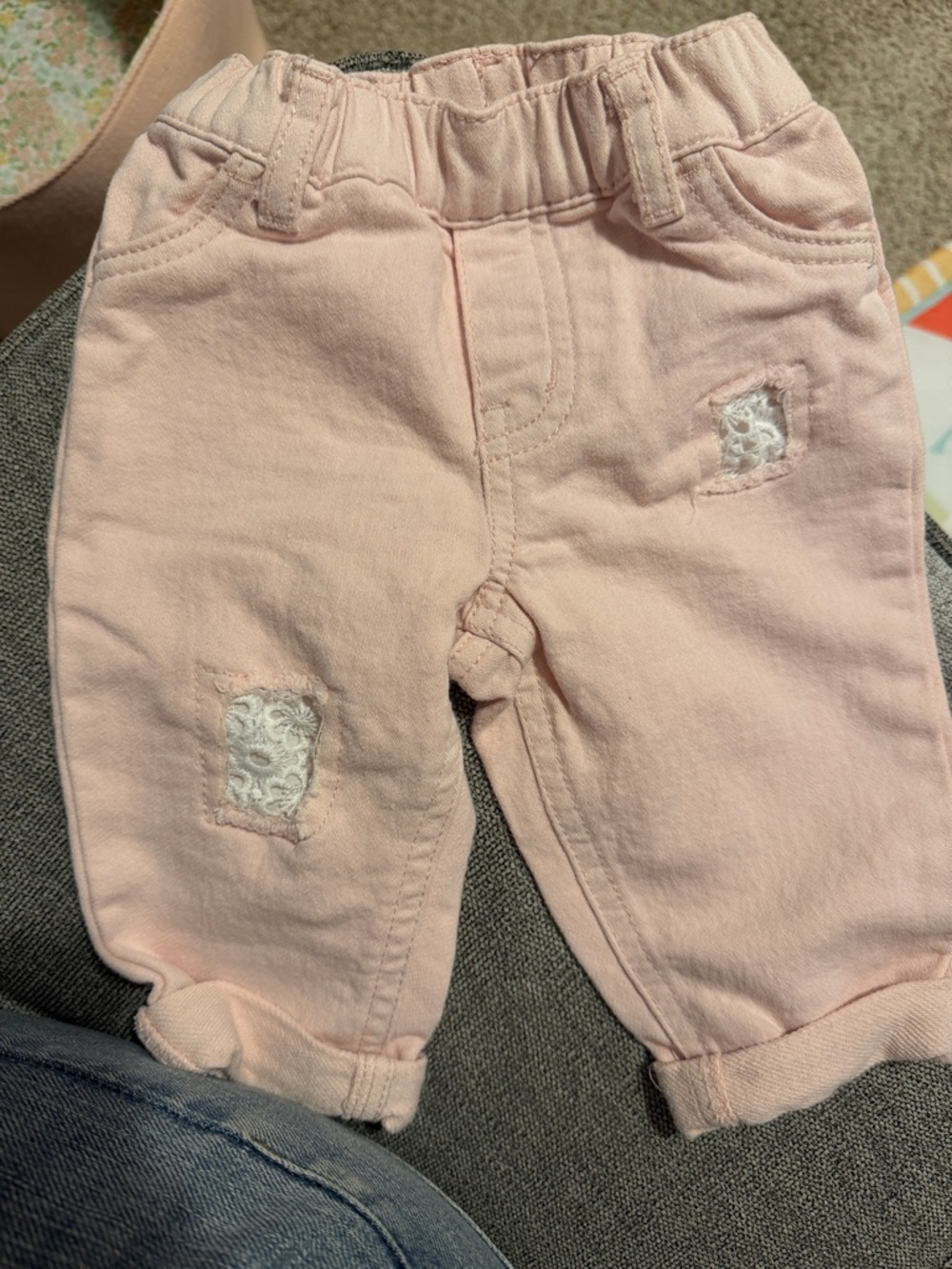 First Impressions Light Pink Baby Girls Jeans